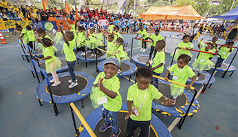 Niños y adultos disfrutaron de las IV Olimpiadas Recreativas de Motricidad Infantil